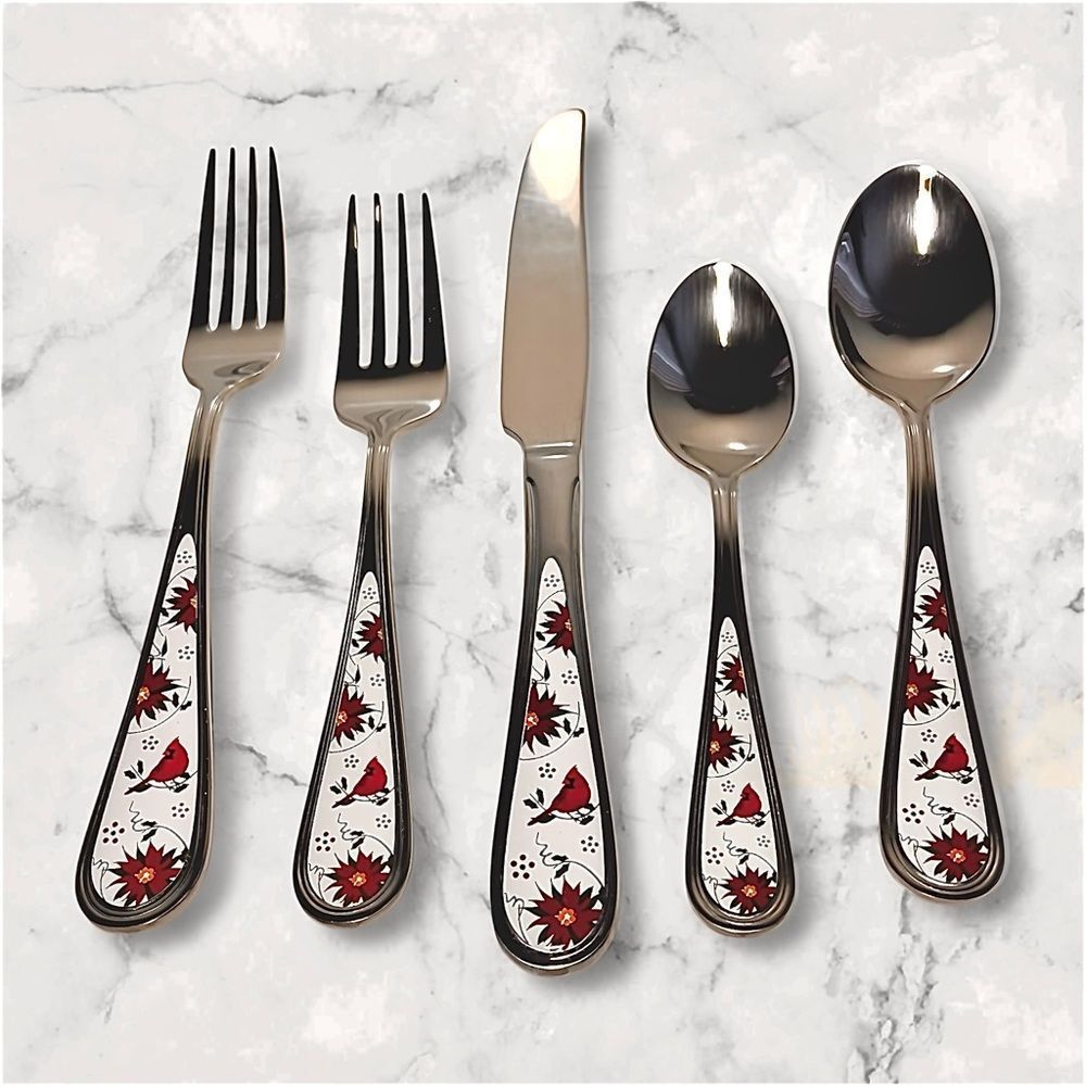 Temp-tations Stainless Steel 6 Servings Flatware Set of 30 Pieces